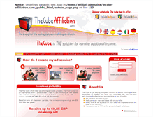 Tablet Screenshot of lecube-affiliation.com